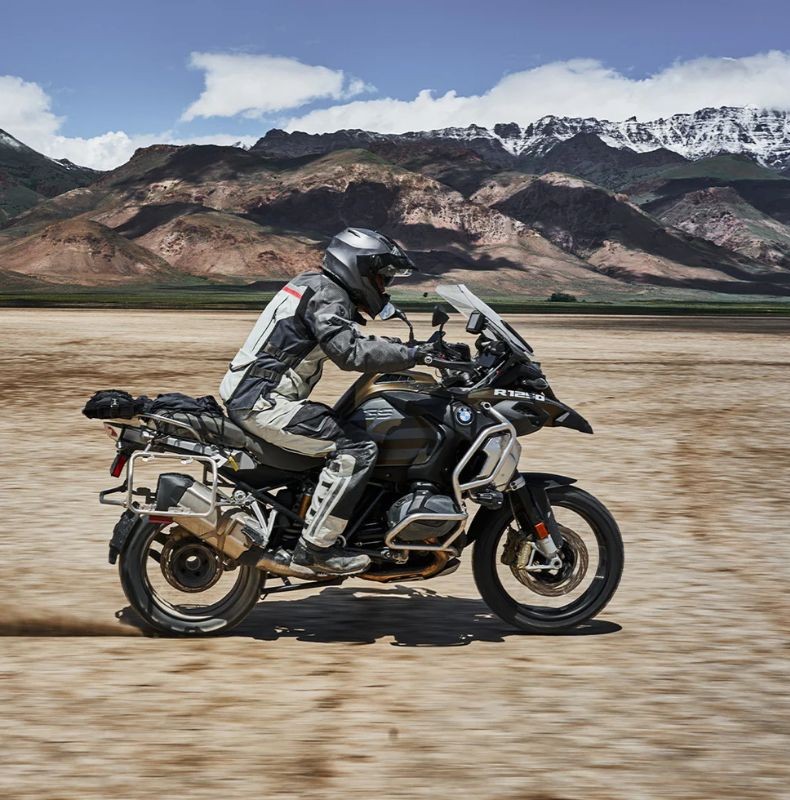 Rider wearing GORE-TEX adventure gear 